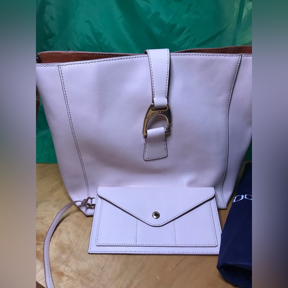 Dooney & Bourke Blush Pink Saffiano Leather Ashby Tote